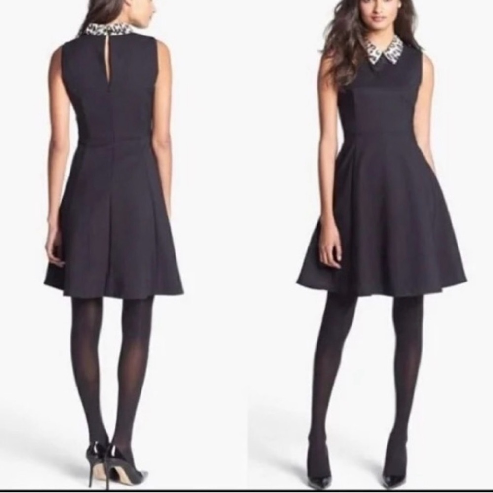 Kate spade Rissa fit & flare sleeveless dress whit leopard collar print - Picture 5 of 14